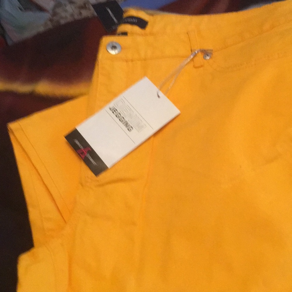 Denim jeans yellow